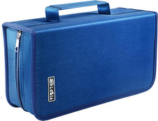 DVD Case, 128 Capacity CD/DVD Case Wallet Binder Storage Holder Booklet for C...