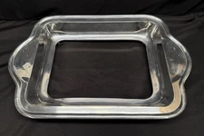 Holland Boone Casserole footed Server w/ Handles Polished Pewter for 9x 13 pans