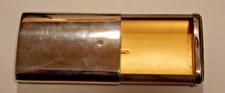 NOS Vintage Metal Enclosed Pocket Matchsafe Match Holder