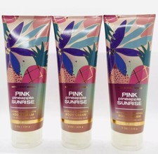 3-PACK BATH  BODY WORKS PINK PINEAPPLE SUNRISE ULTIMATE HYDRATION BODY CREAM