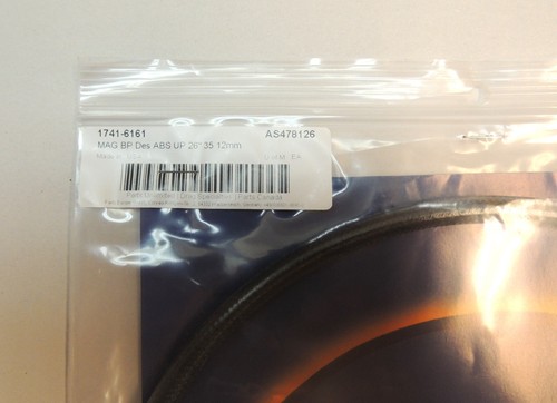 26" MAGNUM HARLEY SOFTAIL 12mm STAINLESS BLACK PEARL COATED UPPER ABS BRAKE LINE - Picture 4 of 4