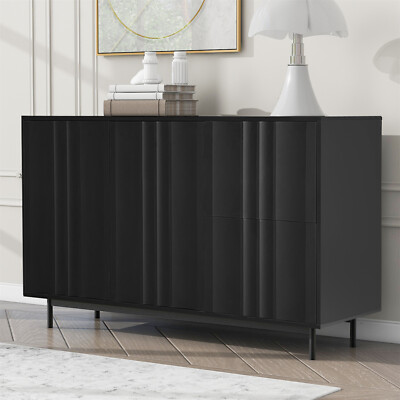 Sideboard Buffet Storage Cabinet with 2 Doors and 2 Drawers for Living Room