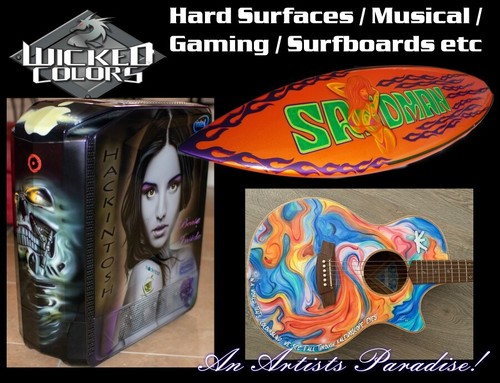 Wicked Airbrush Colours 60ml Primary Set 2 Importer Direct + Free Insured Post - Picture 10 of 12