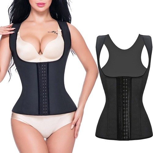 Women Fajas Colombianas Steel Boned Latex Waist Trainer Vest Body Shaper Corsets - Picture 12 of 18