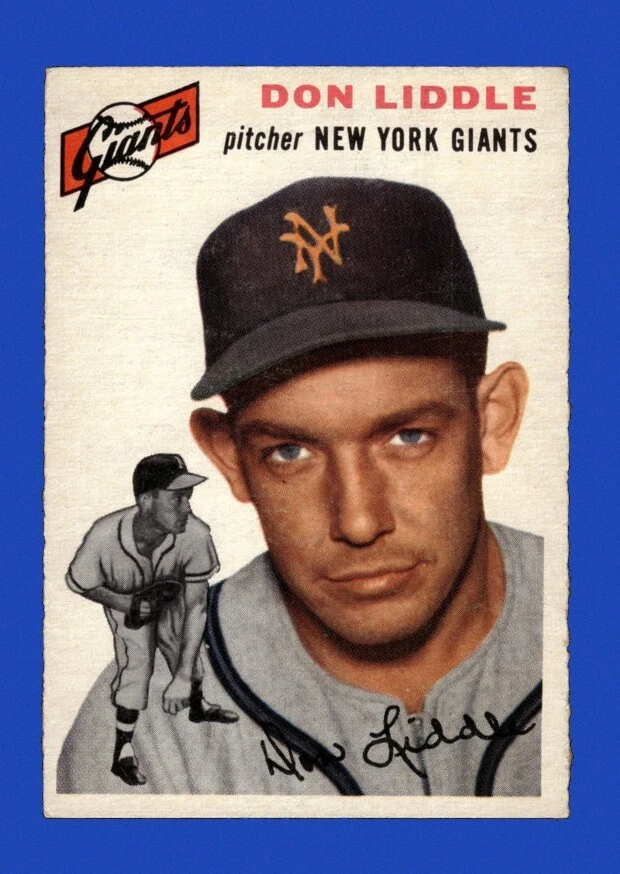 Don Liddle trading card