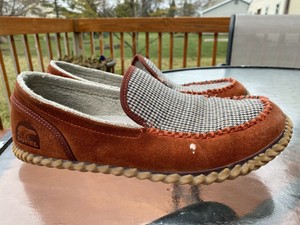 sorel dude moc size 11