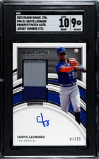 2022 Panini Immaculate Collection Eddys Leonard PATCH /21 SGC 9 w/10 AUTO RC