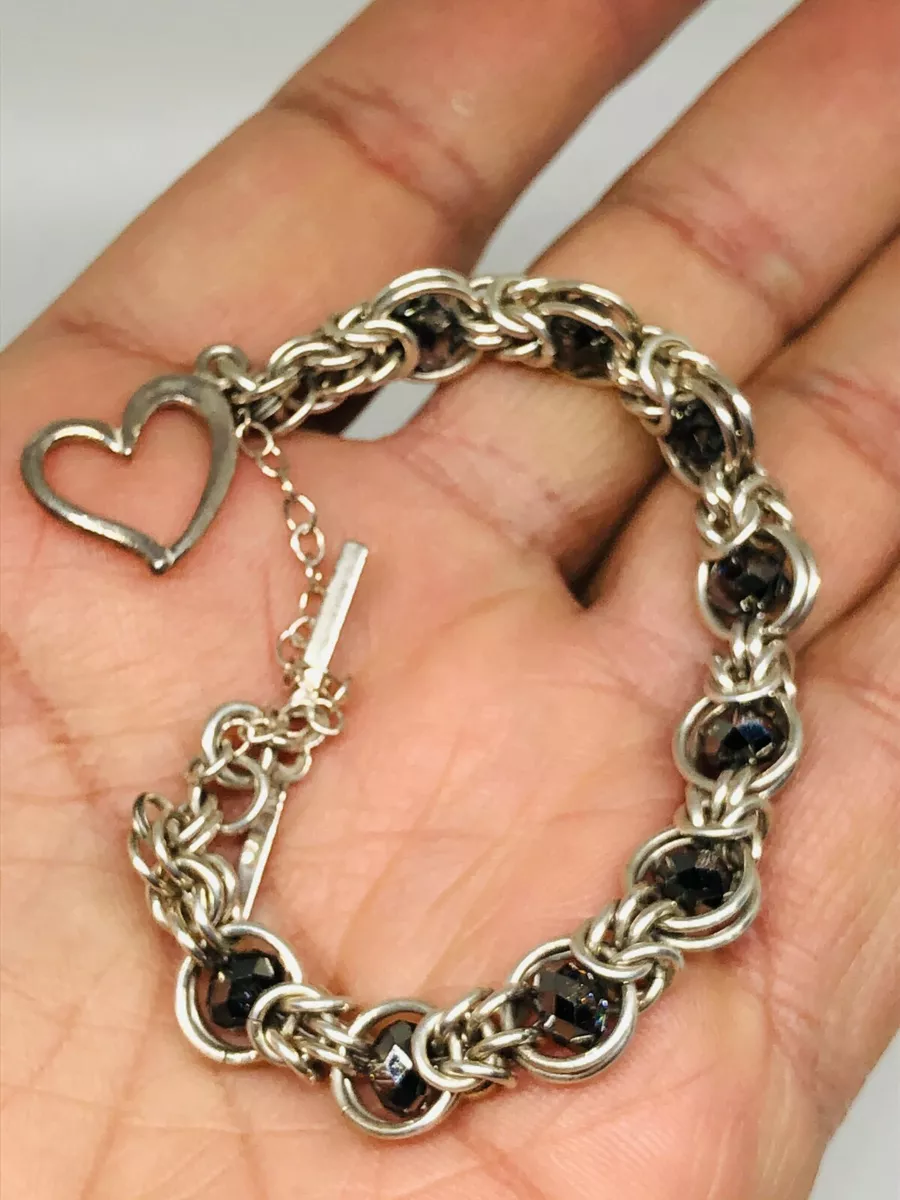 Heavy silver bracelet ladies deals