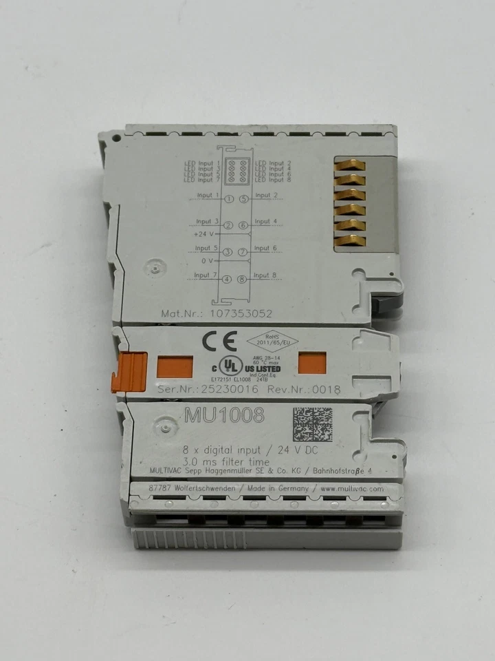 MULTIVAC MU1008 8x digital input / 24 V DC - Bild 4 von 4