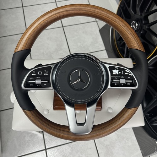 Mercedes-Benz Volante In Legno VA2 Noce Naturale Opaco W463 W167 - Foto 11 di 13