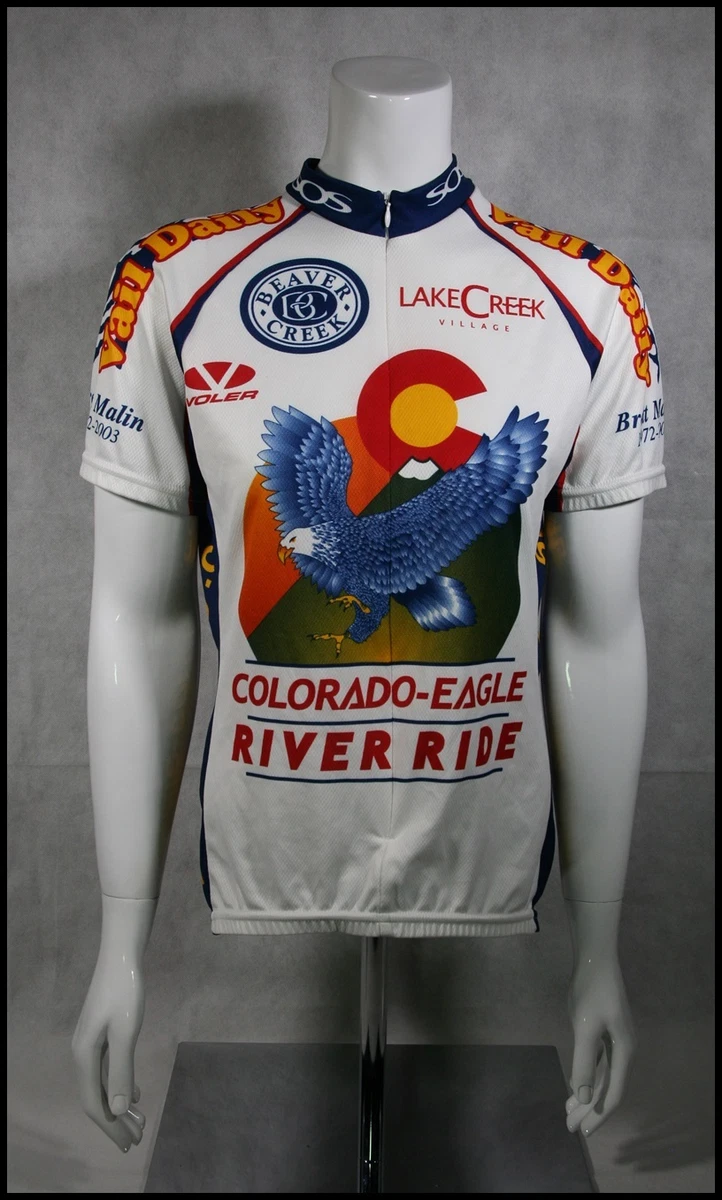 CUSTOM VOLER COLORADO EAGLE RIVER RIDE CYCLING JERSEY RACE RAGLAN