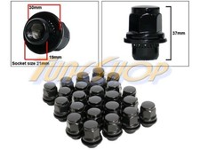 24 Toyota Oem Oe Stock Factory Wheels Rims Mag Lug Nuts 12x1.5 1.5 21 Hex Black