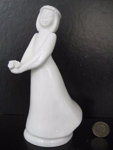 ROYAL DOULTON ENGLAND IMAGES BRIDESMAID GIFT HN 4373 FIGURINE WHITE CHINA FIGURE - 第 1/11 張圖片