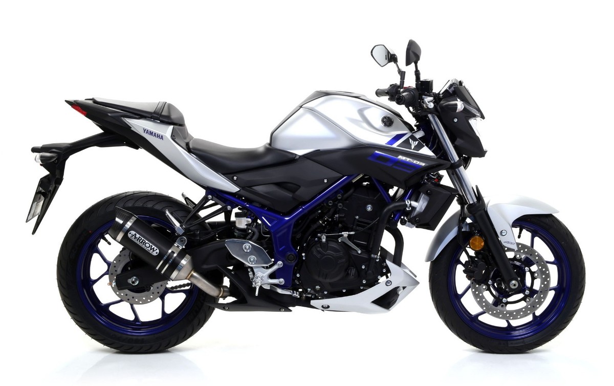 Thunder Black Aluminum Exhaust Arrow Terminal For Yamaha MT