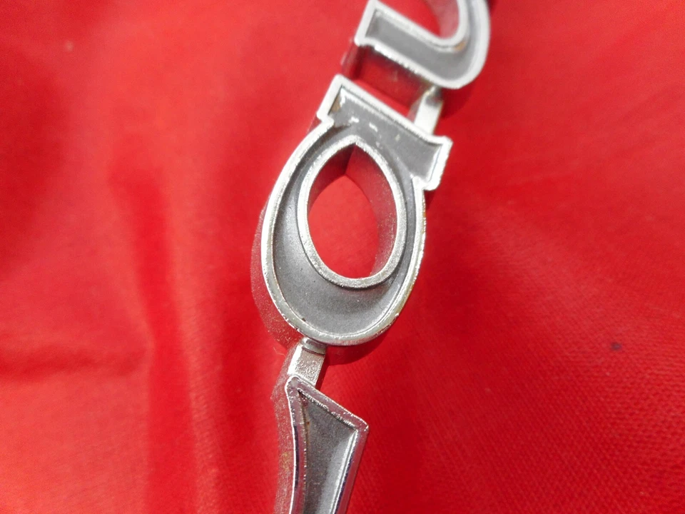 NOS 1969  Canadian Pontiac Laurentian emblem nameplate badge OEM GM script  - Image 3 of 4