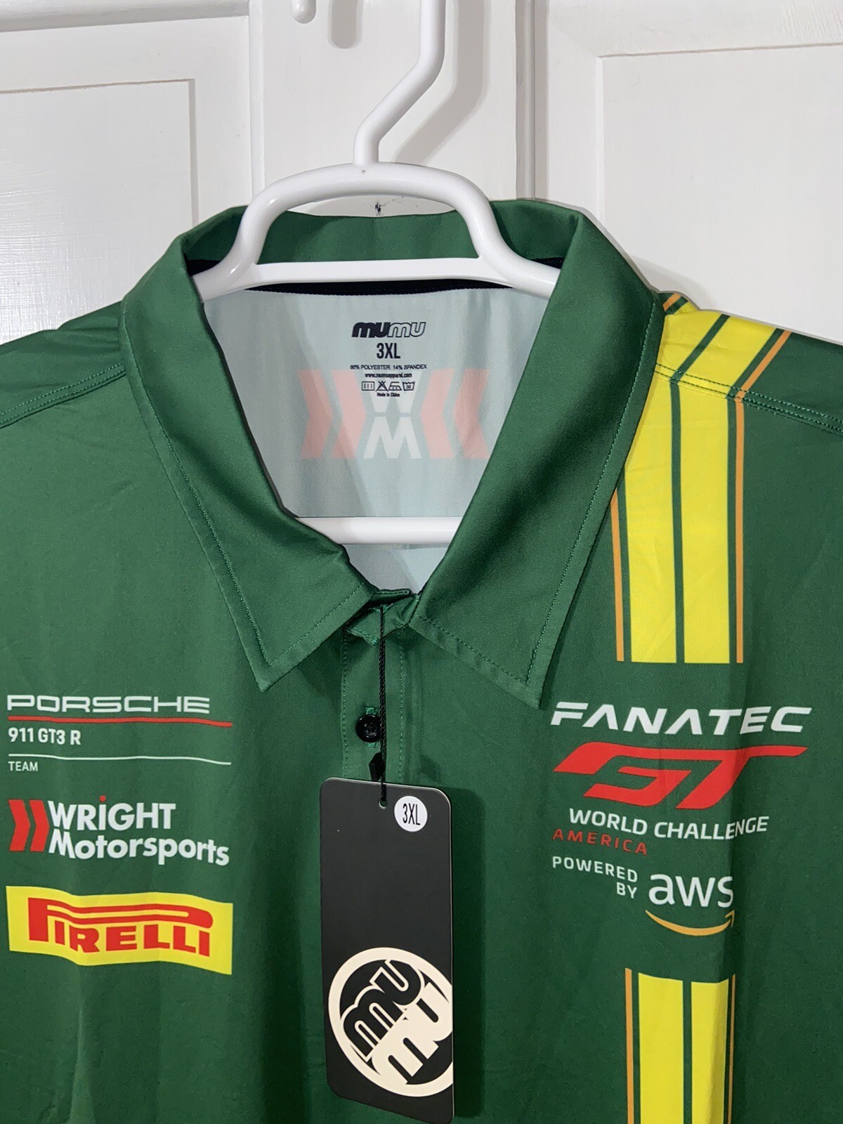 NIP Size 3XL MUMU IMSA Racing Pit Crew Shirt GT3 24HR Daytona Wright