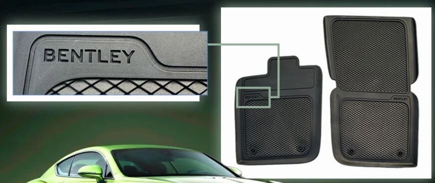 Alfombrillas delanteras para todo tipo de clima 3SB862435 OEM Bentley Continental GT/GTC MI 2019+ Foto 2 de 2