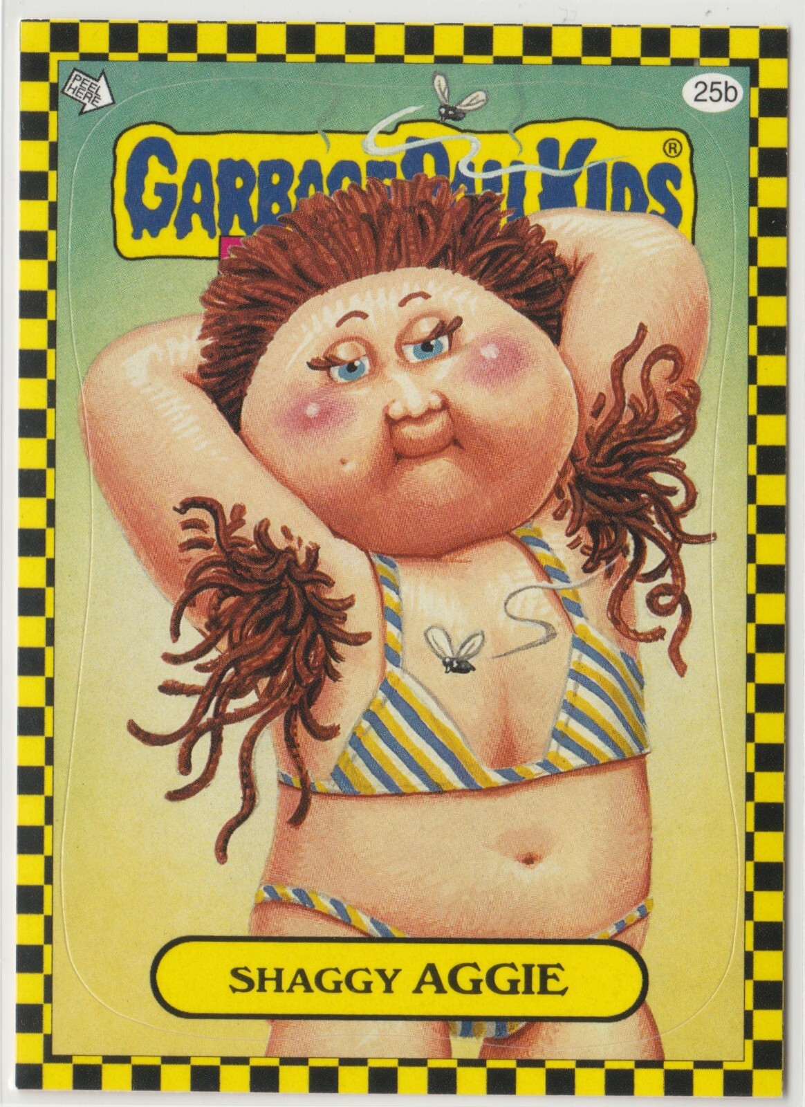 Shaggy Aggie #25b Garbage Pail Kids GPK 2010 Flashback Series 1 FB1 Trading Card