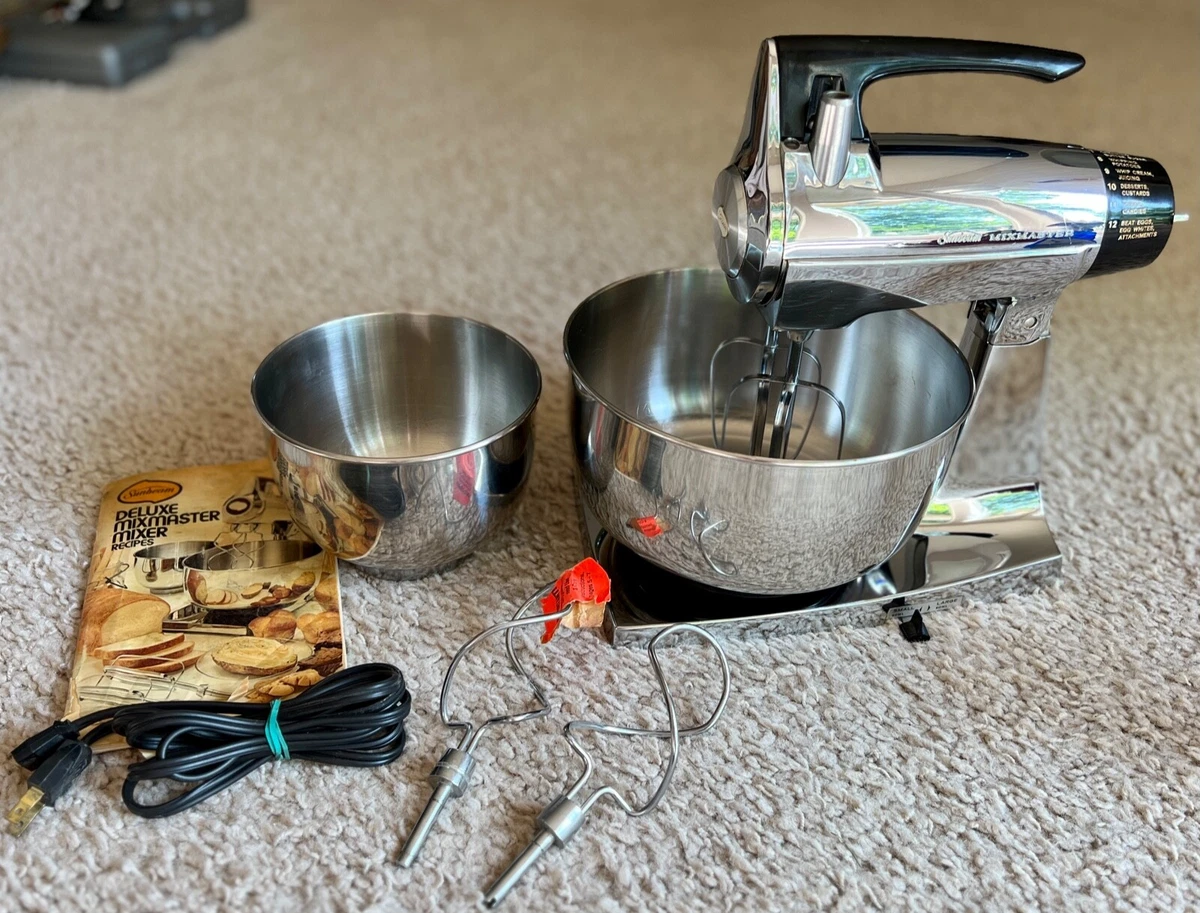 Vintage Sunbeam Mixmaster Mixer With Attachments