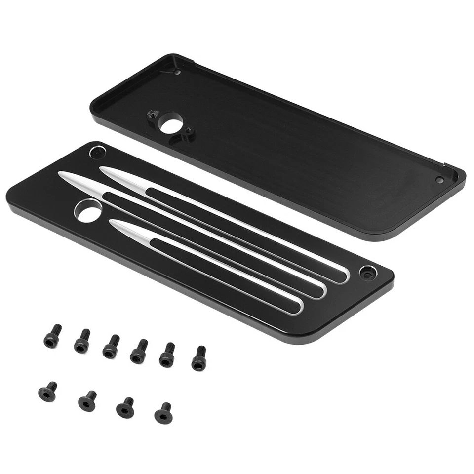 Cubierta de cierre de alforja Billet bolsa dura para Harley Touring Electra Glide 1993-2013 Foto 3 de 4