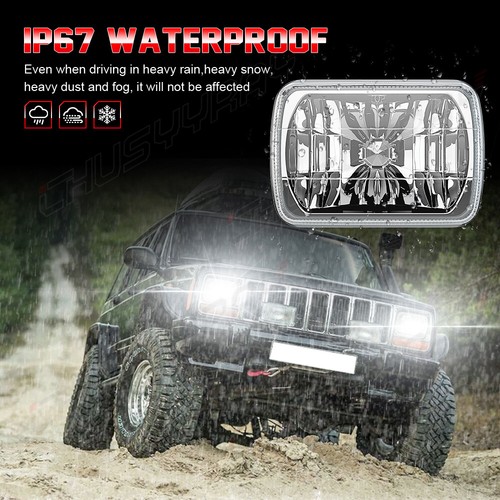 Brightest 7x6" 5x7 Led Projector Headlights Halo DRL For Mazda B2000 B2200 B2600 - Picture 7 of 12