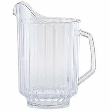 (ONE PITCHER) PLASTIC PITCHERS 58 oz CLEAR STYLE POLY CARBON BEER/BEVERAGE LOT1