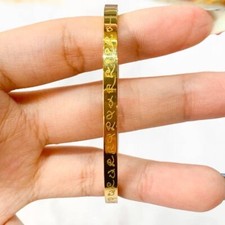 Pulsera Luang Pu MahaSila Talismán Color Dorado Buda Tailandés Amuleto Riqueza Suerte