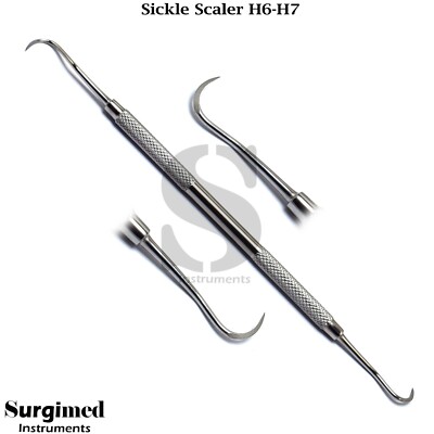Hygieniker Sickle Scaler H6-H7 Subgingivale Zahnsteinentfer Zahnarzt Kürette