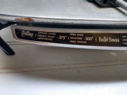 Farberware Electric Griddle Grill Buffet Server Warm Tray Variable Temp Control - Picture 11 of 13