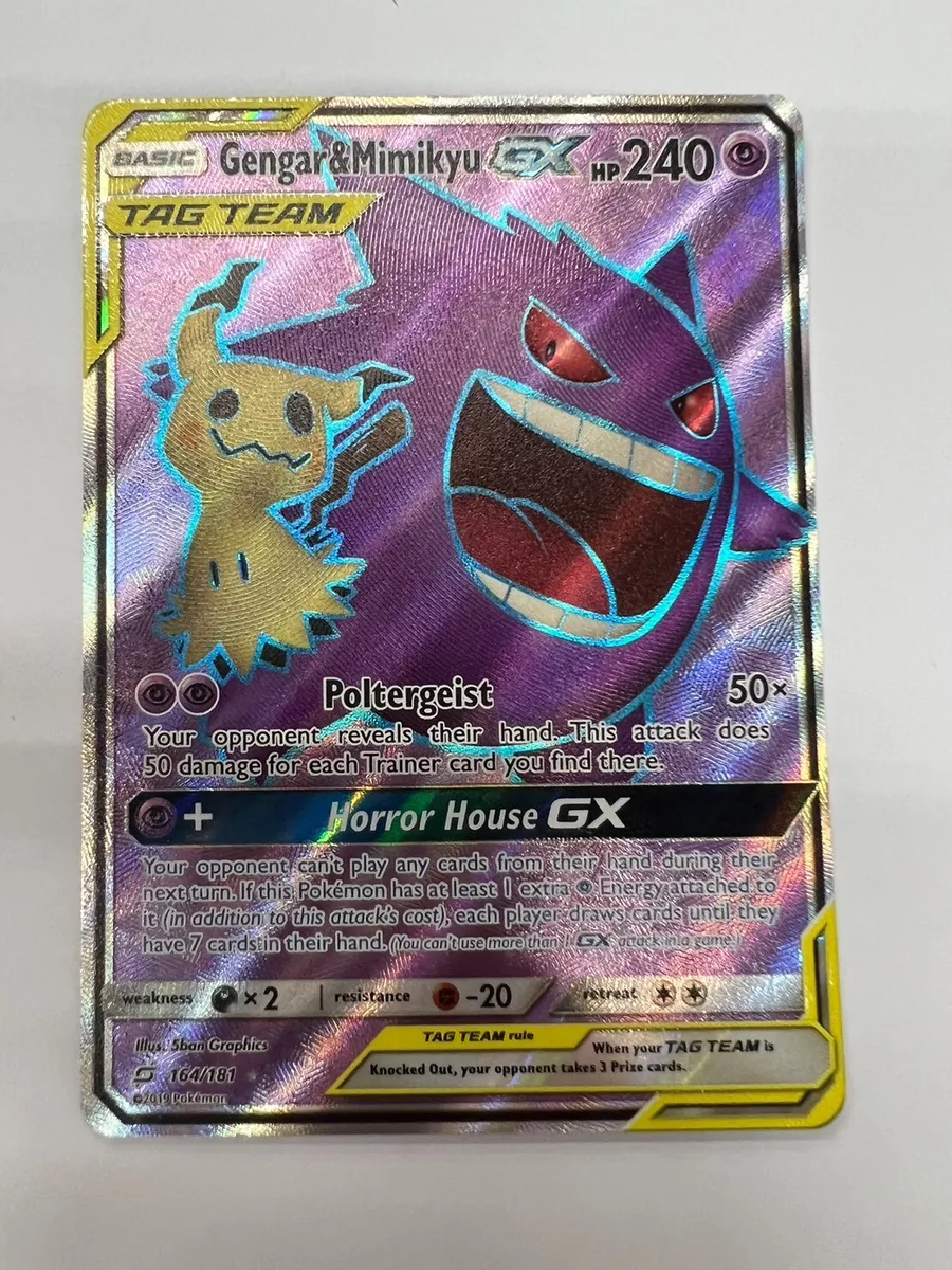 Gengar Mimikyu Set of 6 Cards Tag Team Card Mega EX Card 