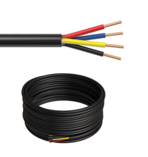 Alarm Security Outdoor Cable 22AWG 500FT SOLID CCA 22/4 Direct Burial Bulk Wire