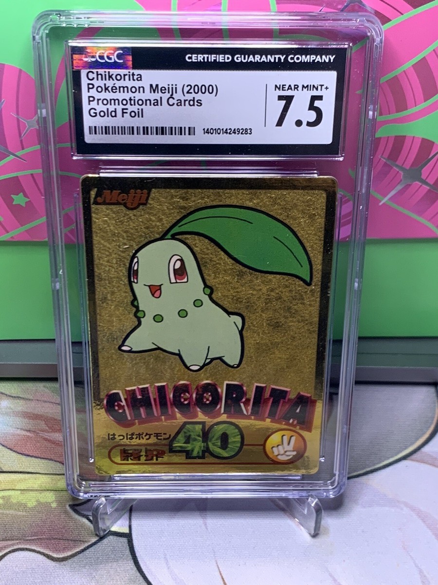 ★チョロギ★ CGC 7.5 NM+ Chikortia Chicorita Pokemon 2000 Japanese Meiji