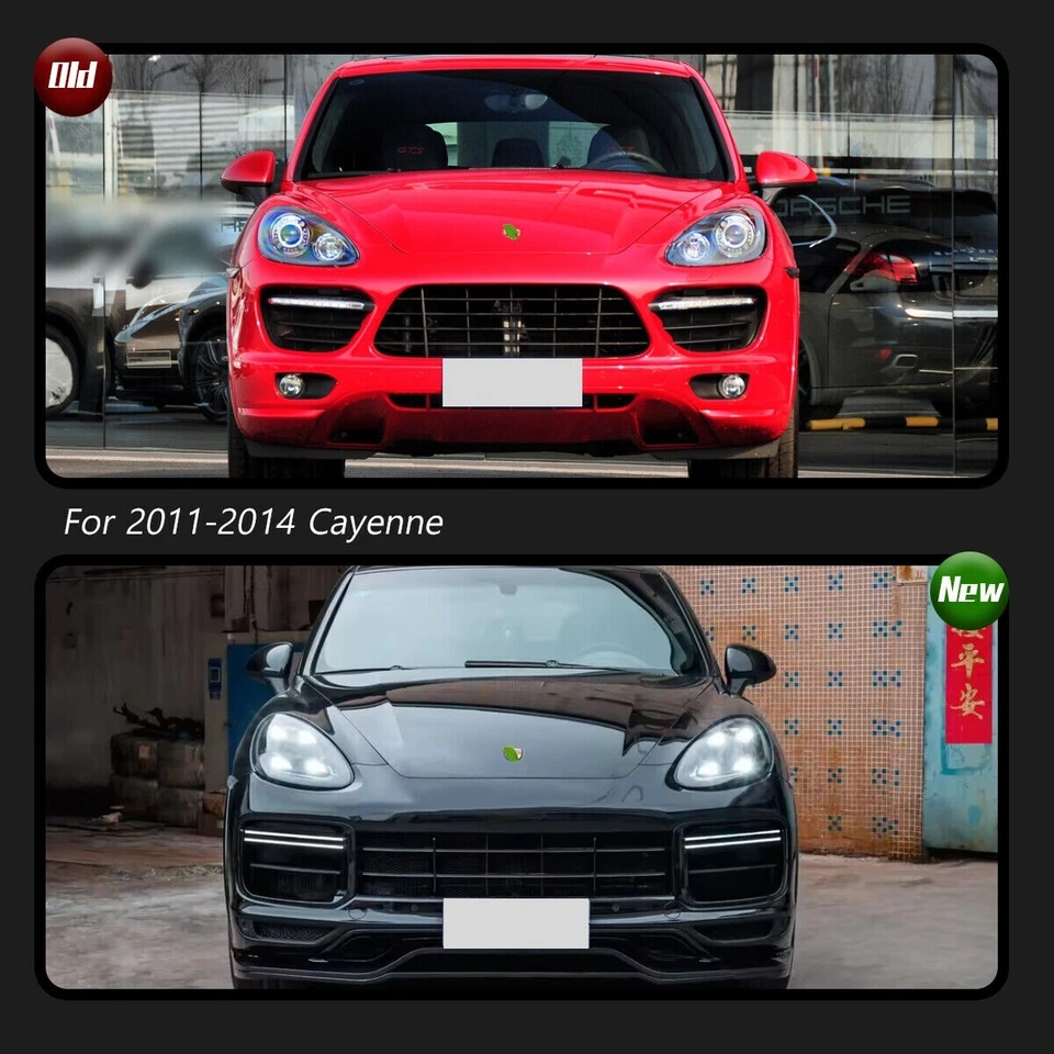 For Porsche Cayenne 2011-2014 Animation Front Lamps Pair LED Headlight Assembly - Image 3 of 4