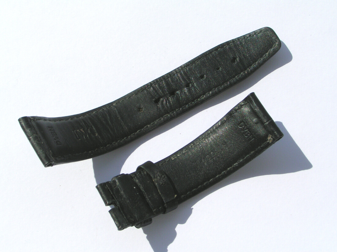 IWC Band 20mm Leather black Strap 20/18 75/115 I352 | eBay
