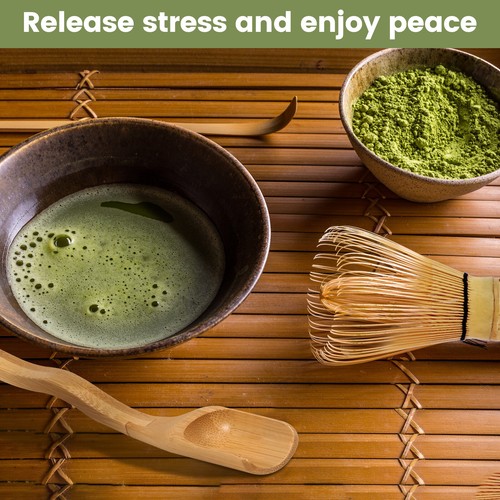 3Pcs Japanese Matcha Whisk Set Handmade Bamboo Whisk Traditional Matcha} - Picture 2 of 12