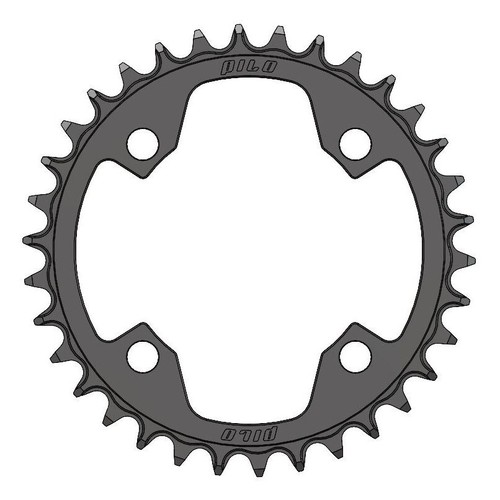 Pilo C74 Plateau de pédalier étroit large 34T pour E-Thirteen Direct