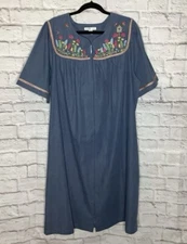 NWT Go Softly Bird House Embroidered Patio Dress Size XL