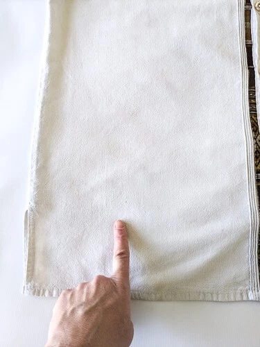 Мужская большая традиционная мексиканская рубашка гуаябера цвета слоновой кости QUICHUA MAQUI - Изображение 4 из 4