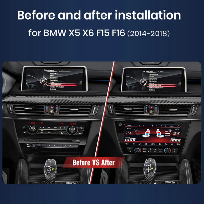 For BMW 5 Series F10 / F11 10.25" Touch Screen Climate Control Panel AC Control Panel - Image 3 of 4