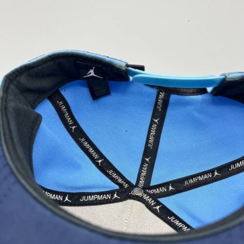 Air Jordan 11 Hat Men Blue Win Like 96 Jumpman Snap Back Cap UNC - Picture 4 of 7