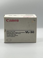 Canon Video Light VL-30 w/ Canon BP-L30 Battery  Charger - Not Tested with box
