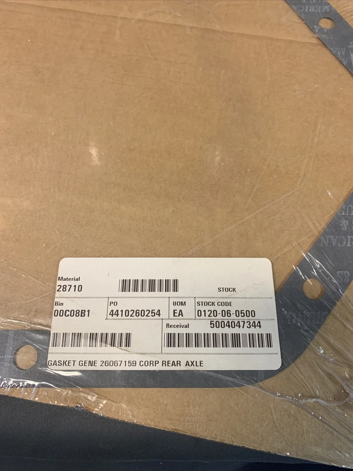 New Genuine GM 26067159 Rear Differential Cover Gasket 10.5" 77-13 14 Bolt  - Image 4 of 4