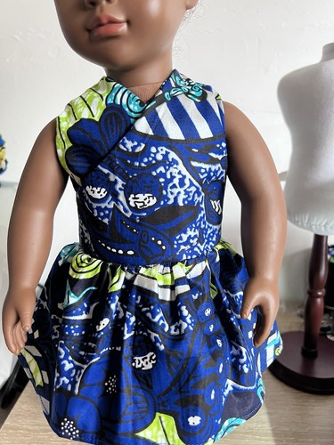 African Ankara Doll Dress For 18 Inch American Girl Doll/Our Generation Doll - 第 1/4 張圖片