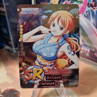 ONE PIECE TCG Card - Manga Anime Full Art - SR HOLO - NAMI WAIFU - SERIE M1