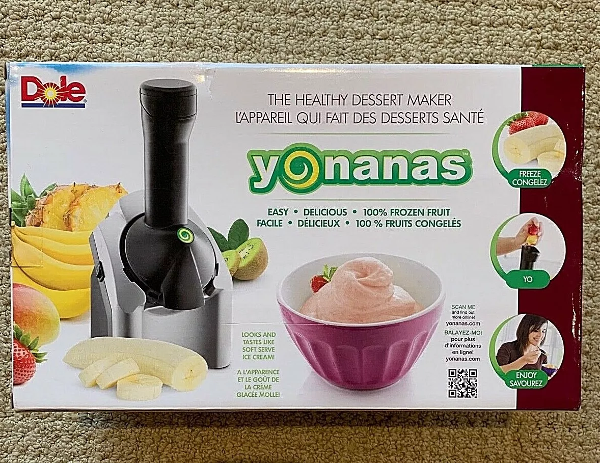 Yonanas Frozen Fruit Ice Cream Dessert Makers Classic Model, NOB