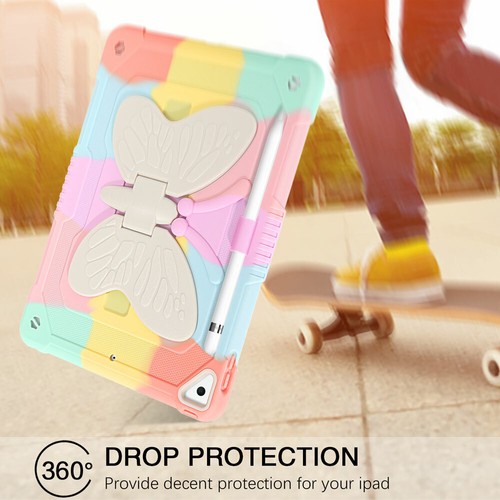 For iPad 9/8/7/6/5 Gen Pro/Air2/Air3 Heavy Duty Kickstand Kids Safety Cover Case - Picture 7 of 33