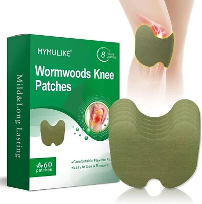 MYMULIKE Pain Relief Patch Knee Pain Relief Patch52 Pcs Wormwood Knee Patches...