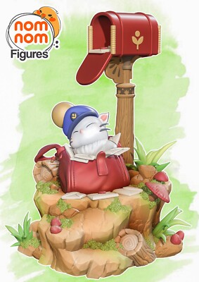 Mail Moogle - Final Fantasy - Fan Art Figur - 3D Resin Print 92mm