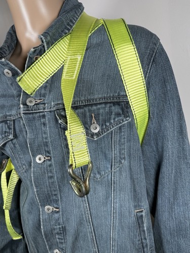 Denim Jacket With Straps Harness | Custom | Handmade | Sz Large - Picture 4 of 17