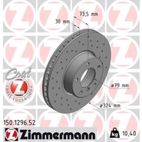 Zimmermann 2X Bremsscheibe Vorne Ø324 Mm InnenbelüFtet Gelocht FüR BMW 5Er E39
